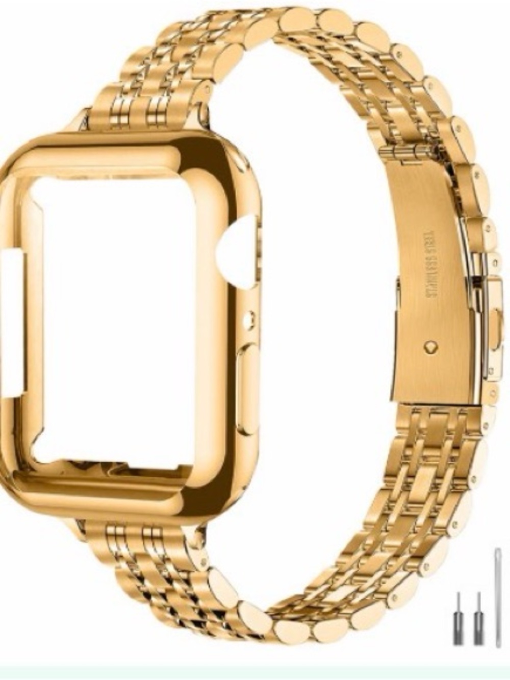 QUNDAXI Slim Metal Watch Band For Apple Watch 42/44/45mm Women's Strap #11